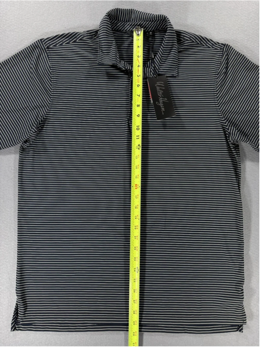 Walter Hagan Mens Navy Striped Polo Size Medium New With Tags Original Price $55